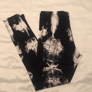 Bamboo leggings navy